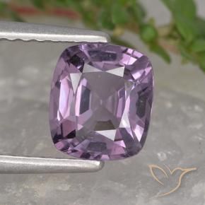 Spinelle Violet grisâtre léger naturelle Coussin, 1.26 ct, VVS