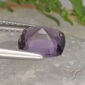 Spinelle Violet grisâtre léger naturelle Coussin, 1.26 ct, VVS