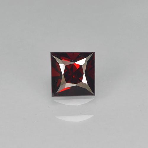 Spinelle rouge naturelle carré, 0,35 ct, VVS-VS