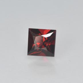 Spinelle Rouge foncé naturelle Carré, 0.43 ct, VVS