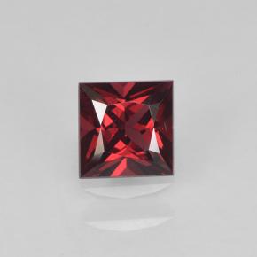 Spinelle Rouge sang profond naturelle Carré, 0.38 ct, VVS-VS
