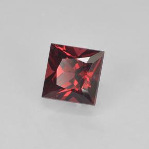 Spinelle Rouge sang profond naturelle Carré, 0.38 ct, VVS-VS