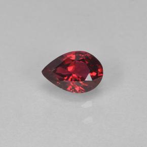 Spinelle rouge naturelle en forme de poire, 0,24 ct, VVS-VS