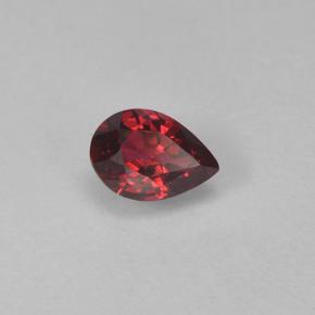 Spinelle rouge naturelle en forme de poire, 0,24 ct, VVS-VS