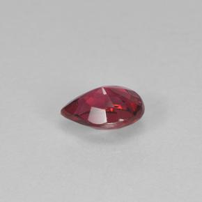 Spinelle rouge naturelle en forme de poire, 0,24 ct, VVS-VS