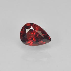 Spinelle Rouge sang profond naturelle En forme de poire, 0.39 ct, VVS-VS
