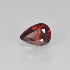 Spinelle Rouge sang profond naturelle En forme de poire, 0.39 ct, VVS-VS