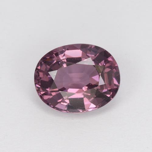 Spinelle pourpre naturelle coupe ovale, 1,21 ct, VVS-VS