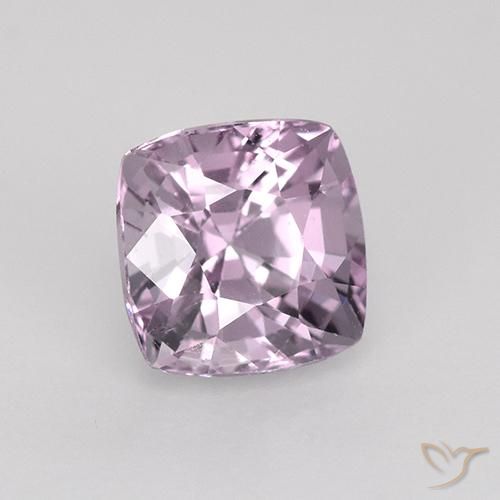 Spinelle Pourpre rosâtre léger naturelle Coussin, 1.12 ct, VVS-VS
