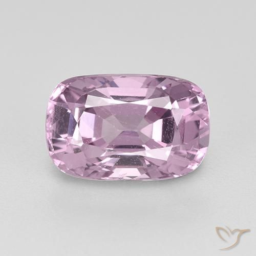1.33ct Naturel Pourpre rosâtre très clair Spinelle, Coussin, VVS-VS