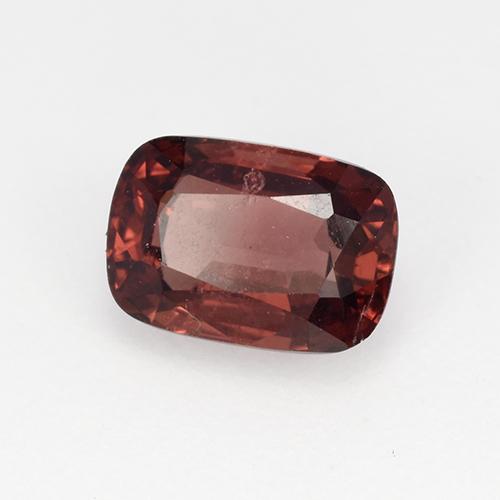 Spinelle Rouge brique profond naturelle Coupe coussin, 1.01 ct, VS