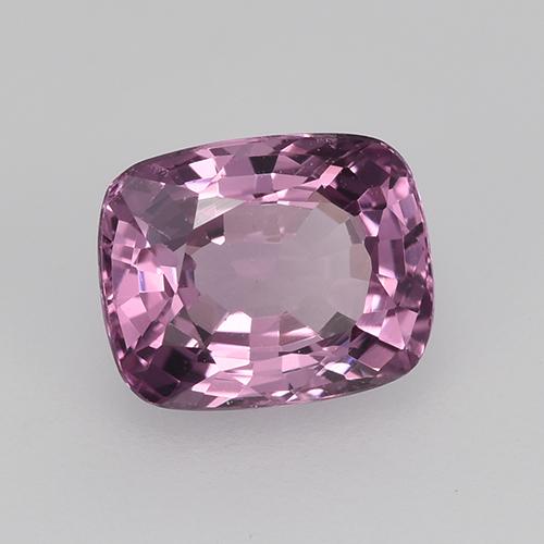 Spinelle Mauve profond naturelle Coupe coussin, 1.48 ct, VVS-VS