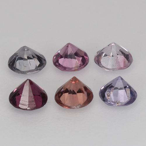 Achetez naturel 0,93ct multicolore spinelle gems, coupe roude, en provenance tanzanie chez gemselect. en stock, livraison internationale!