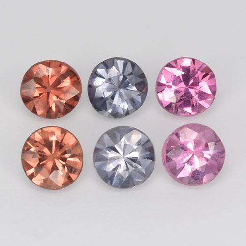 Achetez naturel 1,01ct multicolore spinelle gems, coupe roude, en provenance tanzanie chez gemselect. en stock, livraison internationale!
