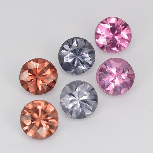 Achetez naturel 1,01ct multicolore spinelle gems, coupe roude, en provenance tanzanie chez gemselect. en stock, livraison internationale!