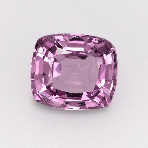 Spinelle pourpre naturelle coupe coussin, 1,17 ct, VVS-VS