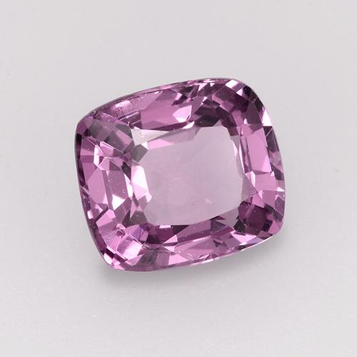 Spinelle pourpre naturelle coupe coussin, 1,17 ct, VVS-VS