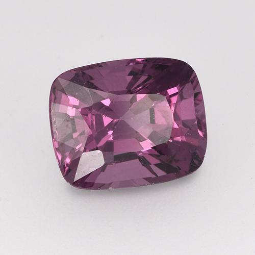 Spinelle Violet foncé naturelle Coupe coussin, 1.61 ct, VS