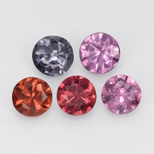 Achetez naturel 0.81ct Multicolore Spinelle gems, Coupe roude, En provenance Tanzanie chez GemSelect. En stock, livraison internationale!