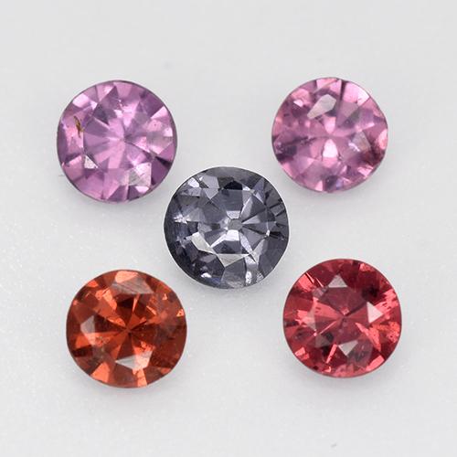 Achetez naturel 0.81ct Multicolore Spinelle gems, Coupe roude, En provenance Tanzanie chez GemSelect. En stock, livraison internationale!