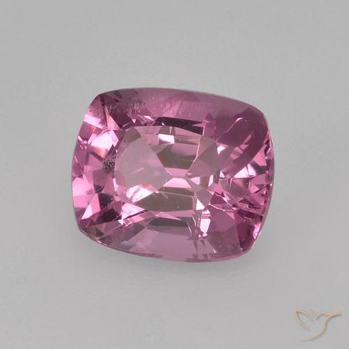 Spinelle pourpre naturelle coupe coussin, 1,02 ct, VS