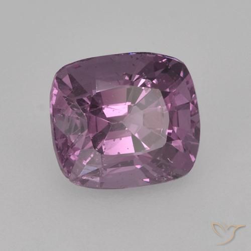 Spinelle Violet clair naturelle Coussin, 1.27 ct, VS