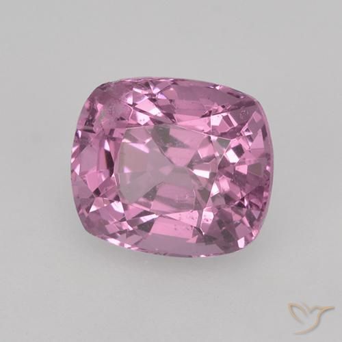 Spinelle Pourpre rougeâtre léger naturelle Coussin, 1.19 ct, VS