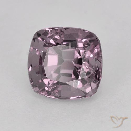 Spinelle Pourpre gris naturelle Coussin, 1.56 ct, VVS-VS