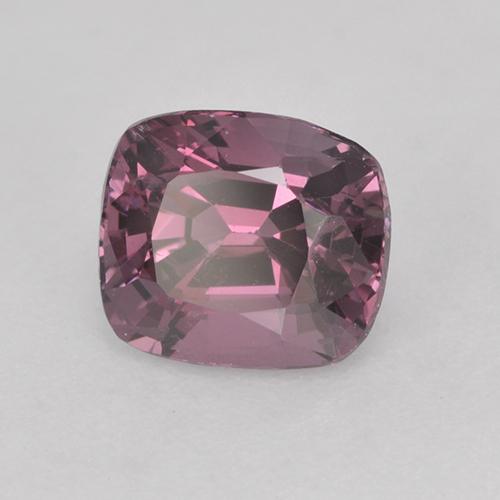 Spinelle pourpre naturelle coupe coussin, 1,13 ct, VVS-VS
