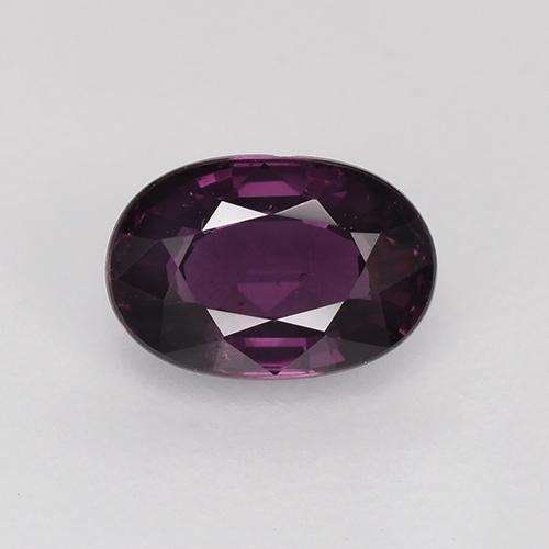 Spinelle Violet foncé naturelle Coupe ovale, 0.79 ct, VS