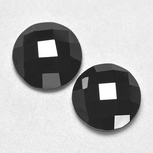 Achetez naturel 6.42ct Noire Spinelle gems, Coupe roude, En provenance Thaïlande chez GemSelect. En stock, livraison internationale!