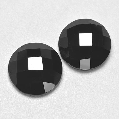 Achetez naturel 6.42ct Noire Spinelle gems, Coupe roude, En provenance Thaïlande chez GemSelect. En stock, livraison internationale!