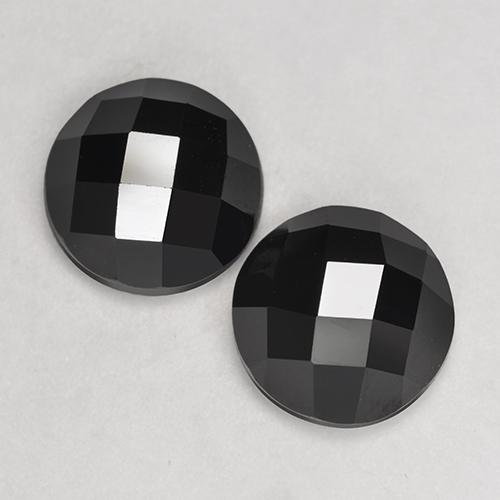 Achetez naturel 7,46ct noir spinelle gems, coupe roude, en provenance thaïlande chez gemselect. en stock, livraison internationale!