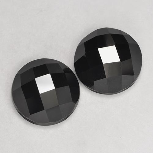 Achetez naturel 7,46ct noir spinelle gems, coupe roude, en provenance thaïlande chez gemselect. en stock, livraison internationale!