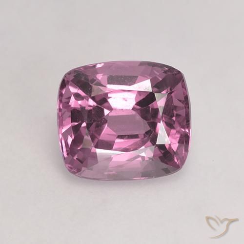 1.38ct Naturel Pourpre rougeâtre léger Spinelle, Coussin, VVS-VS
