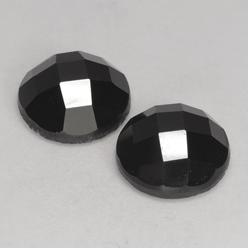 Achetez naturel 6.94ct Noire Spinelle gems, Coupe roude, En provenance Thaïlande chez GemSelect. En stock, livraison internationale!