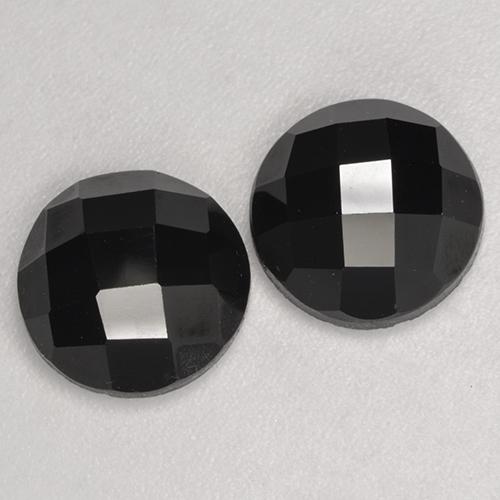 Achetez naturel 6.71ct Noire Spinelle gems, Coupe roude, En provenance Thaïlande chez GemSelect. En stock, livraison internationale!