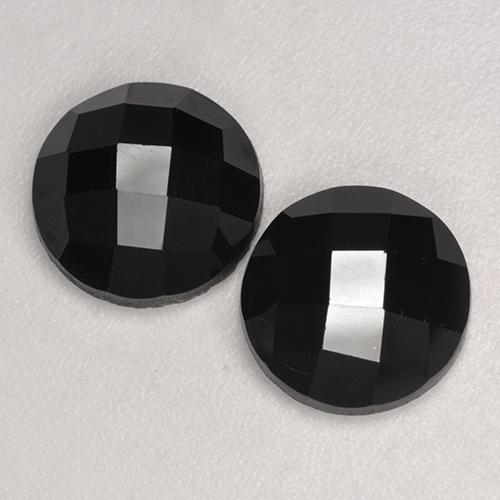 Achetez naturel 6.70ct Noire Spinelle gems, Coupe roude, En provenance Thaïlande chez GemSelect. En stock, livraison internationale!