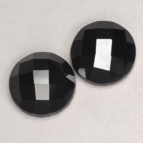 Achetez naturel 6.70ct Noire Spinelle gems, Coupe roude, En provenance Thaïlande chez GemSelect. En stock, livraison internationale!