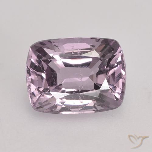 1.46ct Naturel Pourpre gris rosâtre Spinelle, Coussin, VS