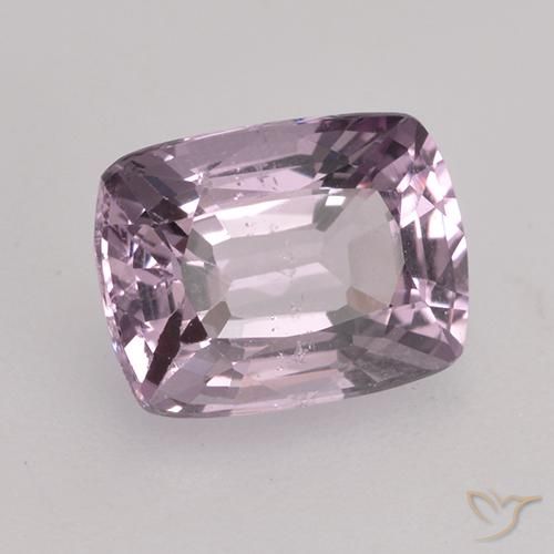 Spinelle Pourpre gris rosâtre naturelle Coussin, 1.46 ct, VS