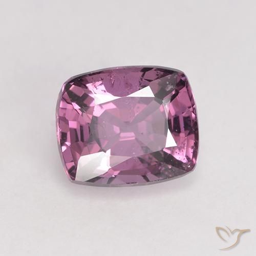 Spinelle Pourpre moyen naturelle Coussin, 1.50 ct, VS