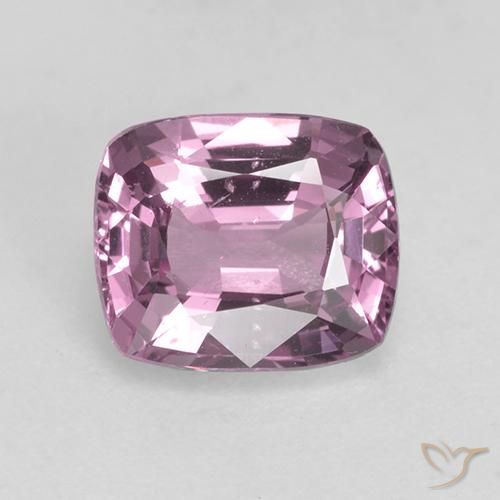 Spinelle Violet rosâtre léger naturelle Coupe coussin, 1.68 ct, VS