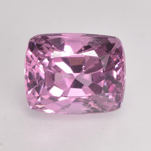 Spinelle pourpre naturelle coupe coussin, 1,89 ct, VVS-VS
