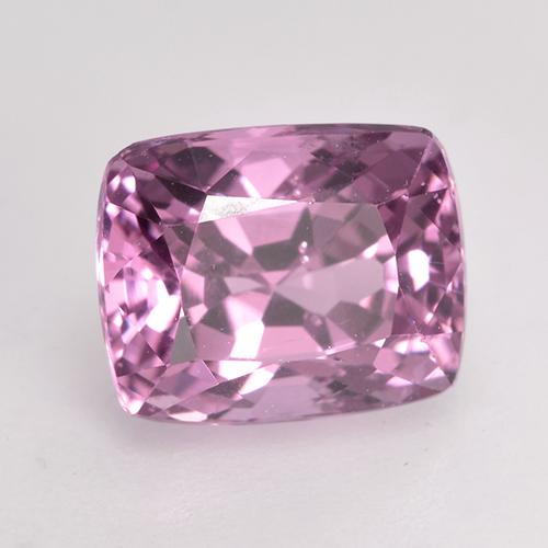 Spinelle pourpre naturelle coupe coussin, 1,89 ct, VVS-VS
