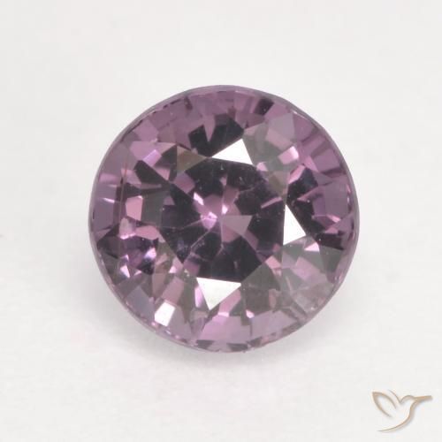 Spinelle Ton mauve profond naturelle Coupe roude, 0.65 ct, VVS-VS