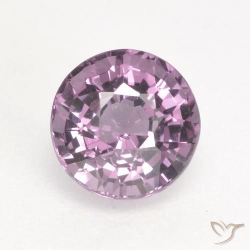 Spinelle Pourpre moyen-foncé naturelle Coupe roude, 0.63 ct, VVS-VS