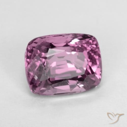 Spinelle Violet foncé naturelle Coussin, 1.66 ct, VS