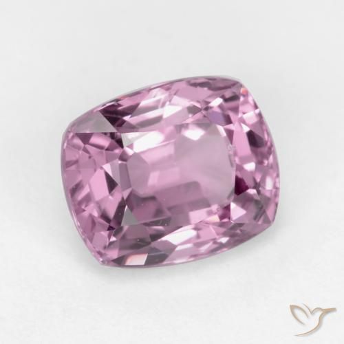 Spinelle Violet clair naturelle Coussin, 1.12 ct, VS