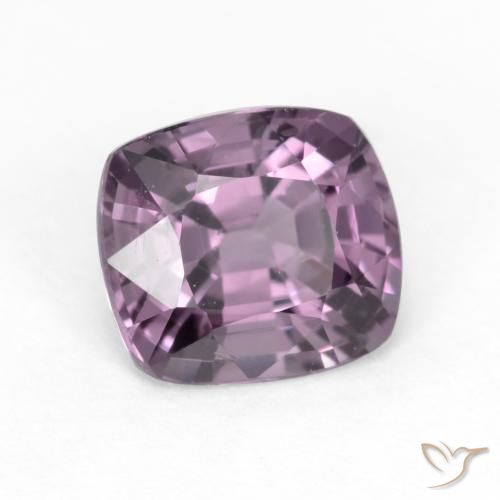 Spinelle Pourpre raisin léger naturelle Coussin, 1.34 ct, VS